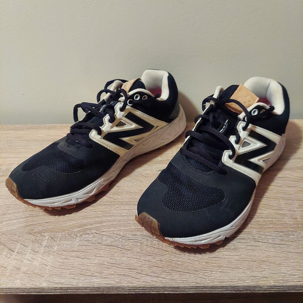 New Balance 574 Sport Men's US 9 Fresh Foam Black Cream Gum Sole Sneakers
